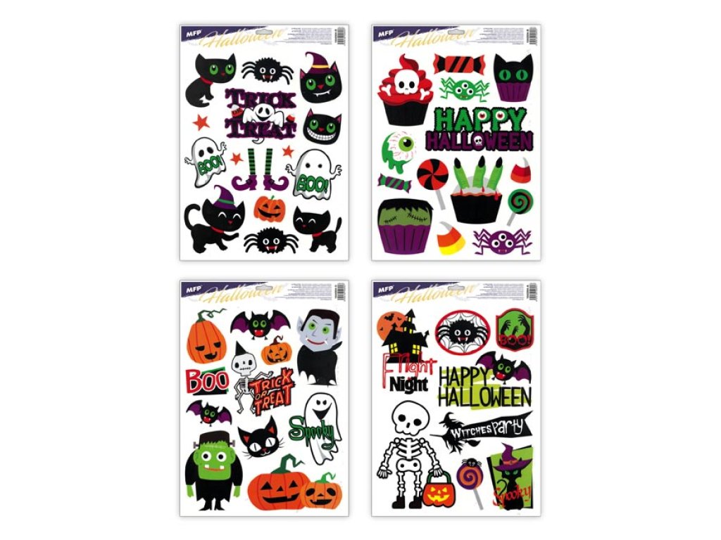 Ablakdekoráció, halloween HA003 30x42 cm