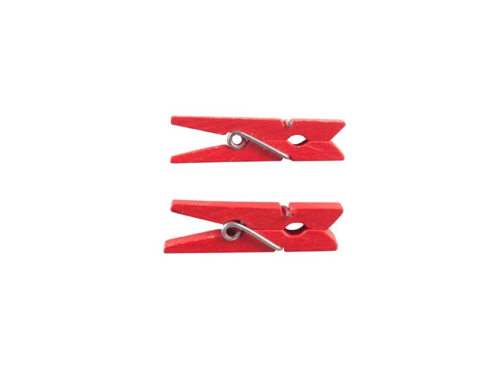 Csipesz 3,5cm / 24 db piros
