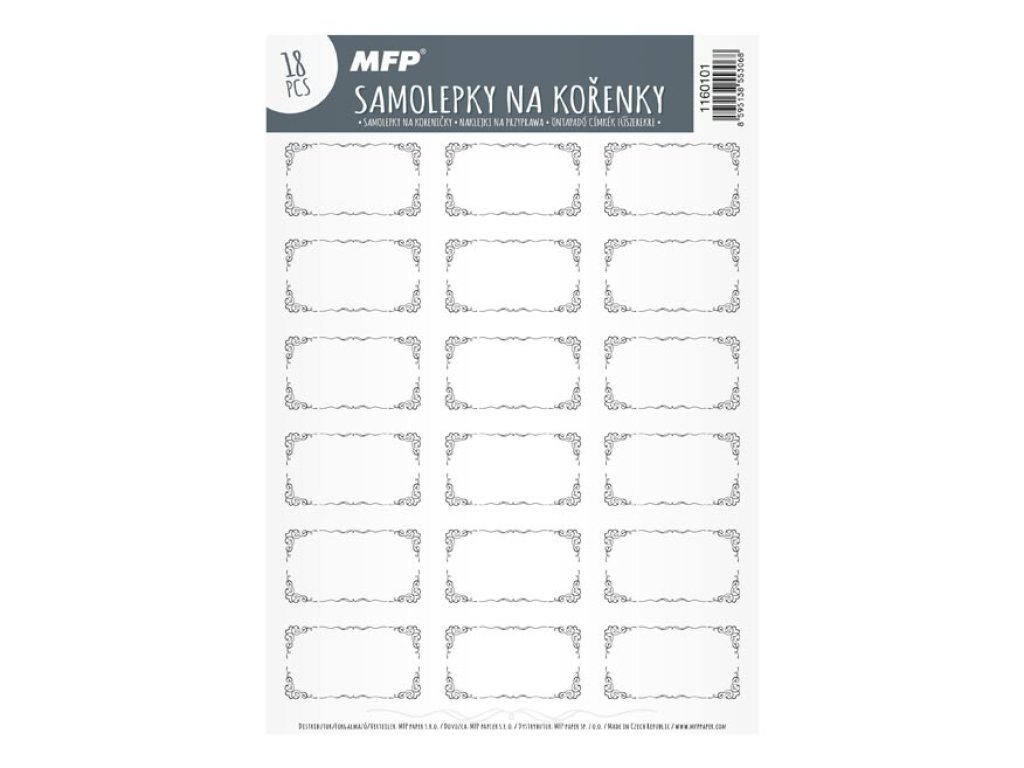 Öntapadós fűszer matrica MFP 15,4x22,5cm